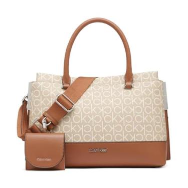 Imagem de Calvin Klein Bolsa Bianca com compartimento triplo, baunilha/cáqui/caramelo, One Size