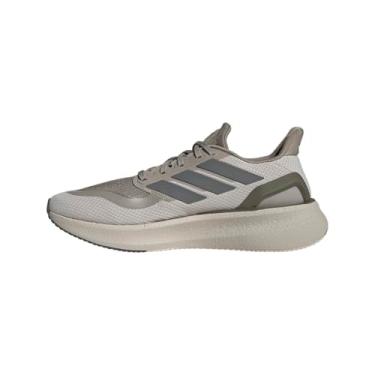 Imagem de adidas Tênis de corrida masculino Pureboost 5, Putty Bege/Iron Metallic/Cinza Strata, 43