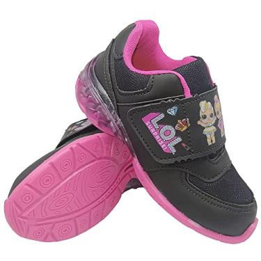 Imagem de Tênis Infantil Led Feminino Luzinha Kid Star Lol Surprise Cor:Preto;Tamanho:25