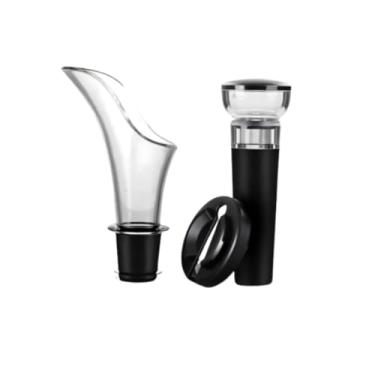 Imagem de Kit Para Vinho Com Bico Aerador E Rolha Tampa A Vácuo - YODHE