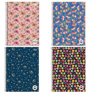 Imagem de Caderno Pepper 20 Matérias 320 Folhas Tilibra (CAPAS SORTIDAS)