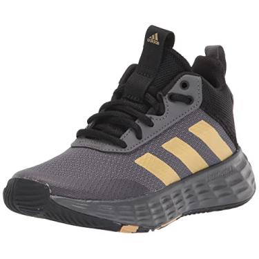 Imagem de adidas Ownthegame 2.0 Shoes Basketball, Grey Five/Matte Gold/Core Black, 5.5 US Unisex Big Kid