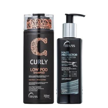 Imagem de Truss Curly Kit Shampoo Low Poo e Hair Protector Leave-in 250ml