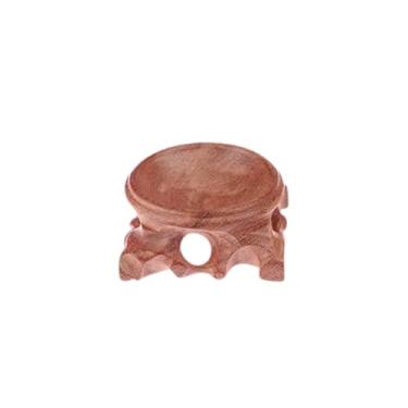 Imagem de YIJU Stand de exibição de madeira, suporte de pedra do globo de esfera, colecionáveis, decorativos, ornamentos, suporte de esfera de ovo para decoração de , 3.5cmx2.5cm