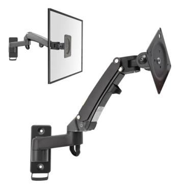 Imagem de Monitor Stand por 17-35 Polegadas de Alumínio Montante de Montagem de Parede de Alumínio Montagem do Suporte para Tela de Computador, Segure até 26,4 Libras, Montagem de Vesa