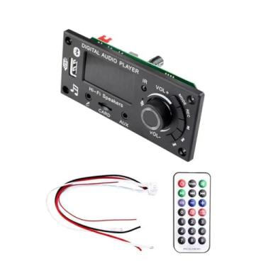 Imagem de Placa decodificadora Bluetooth MP3, 2 módulos de decodificação de áudio Bluetooth sem fio de 50 W com controle remoto