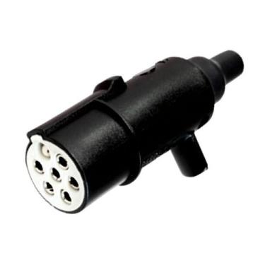 Imagem de Tomada de Engate Móvel 7 Polos - Nylon Reforçado - DNI 8315, Preto