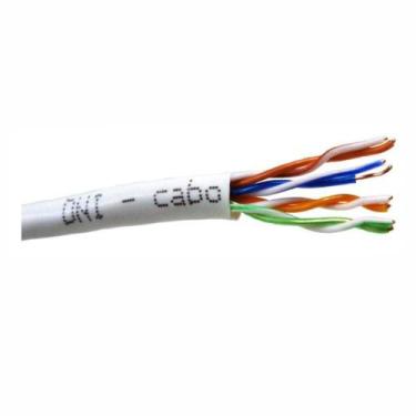 Imagem de Cabo tipo UTP Branco para Alarme de Segurança Eletrônica Cat 5E - DNI 