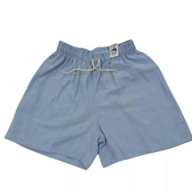 Imagem de Short Masculino Bermuda Linho Casual Mauricinho Moda Praia Piscina Com