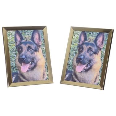 Imagem de Kit 2 Porta Retrato 15x20 Decorativo Moldura Foto Mesa / 099 (Ouro Velho)