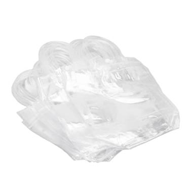 Imagem de Sacos de Presente Transparentes Com Alças, Sacolas Transparentes Reutilizáveis ​​para Festas de Compras, Pvc Plástico 30pcs Envoltórios de Plástico 20x20x8cm