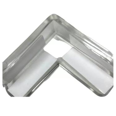 Imagem de Protetor de Canto Transparente em L para Móveis, Cantoneira, Proteção Infantil, 100 peças