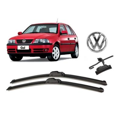 Imagem de Par de Palhetas para Limpador de Parabrisa Dianteiro Volkswagen Gol G3