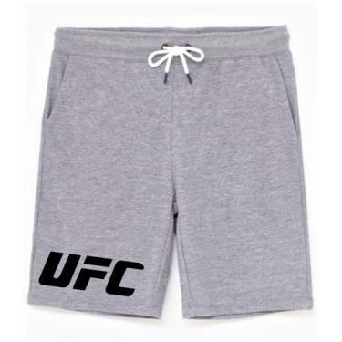 Imagem de Bermuda Plus Size Masculina Moletom - UFC MMA Luta Fight Night - Az St