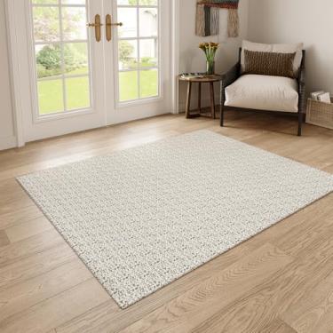 Imagem de Collive Tapetes de área 10 x 15 cm, lavável à máquina, tapete de sala de estar, boêmio, tecido de algodão, tapete para sala de jantar, tapete antiderrapante para quarto de bebê, cabeceira, entrada e