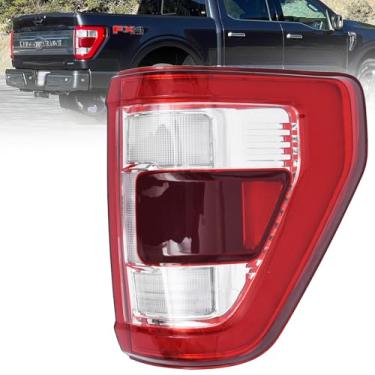 Imagem de Luz traseira de LED com ponto cego compatível com Ford F150 F-150 F-150 2021 2021 2022 2023, lâmpada de freio traseira, substituição do lado direito do passageiro NL3Z13404F (módulo não incluído)