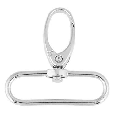 Imagem de 20 Pçs Ganchos de Pressão Giratórios Premium Metal Prata Lagosta Garra Gatilho Fechos para Cordão Chaveiro Anéis Saco Bolsa Tag Jóias Fazendo Artesanato (38mm)