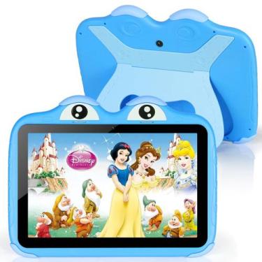 Imagem de Tablet Infantil Trayoo 10.1" - Android 11, 64GB - com Capa Azul