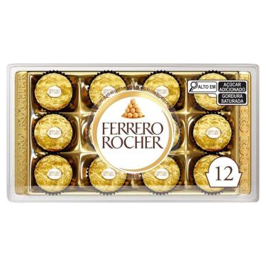 Imagem de Bombom Ferrero Rocher Bandeja 150g 12 Unidades