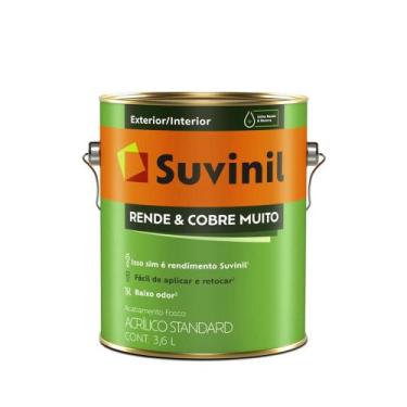 Imagem de Tinta Branco Rende E Cobre Muito Suvinil 3,6L - SUVINIL - B.A.-MONZA J