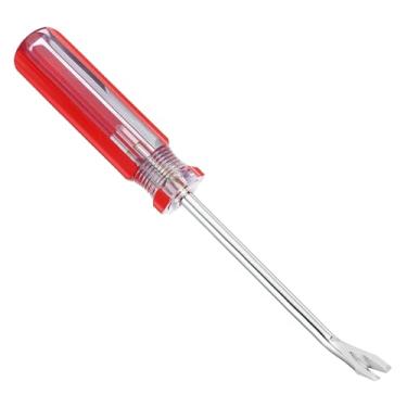 Imagem de PATIKIL Removedor de grampos de estofamento, puxador de grampos curvado em V de 10 cm, ferramenta de aderência de unhas para móveis, moldura de foto de piso de madeira, vermelho