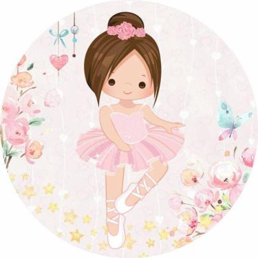 Imagem de Painel Redondo 3D Sublimado Bailarina Frd-2874