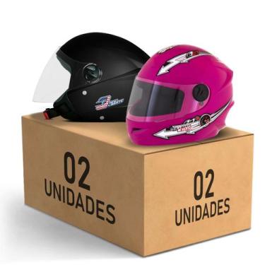 Imagem de Kit 2 Capacete New Liberty 3 Elite + Liberty 4 Kids Feminino Masculino