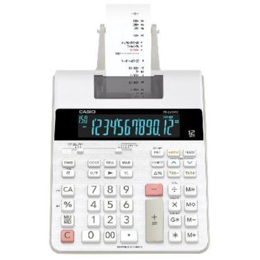 Imagem de Calculadora com Bobina, Display LCD, 2.0 Linha , com Rela"gio e Calendario, FR-2650RC-B-DC Branca