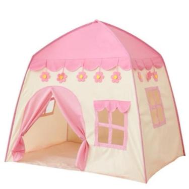Imagem de Tenda infantil 1,3m dobrável, tema príncipes/princesas, casa para cria
