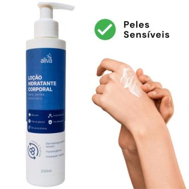 Imagem de Hidratante Corporal Pele Sensível Hipoalergênico Alivá, 230g, 200ml