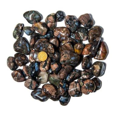 Imagem de 1kg Riolita Rolado Pedra Vulcânica M 20 a 35mm Tipo B - CristaisdeCurv