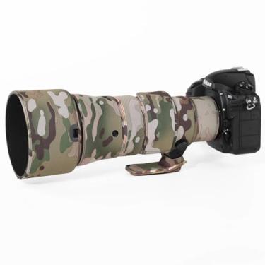 Imagem de CHASING BIRDS Revestimento de lente impermeável camuflado para Nikon AF-S 500 mm f/5.6E PF ED VR capa protetora de lente à prova de chuva (camuflagem de pinheiro, com TC de 1,4 X (TC-14E III))