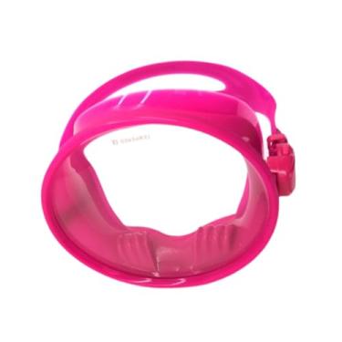 Imagem de Máscara de mergulho de óculos de mergulho Anti nevoeiro Visão larga portátil Oval confortável para óculos de à prova d'água Freios, Vermelho