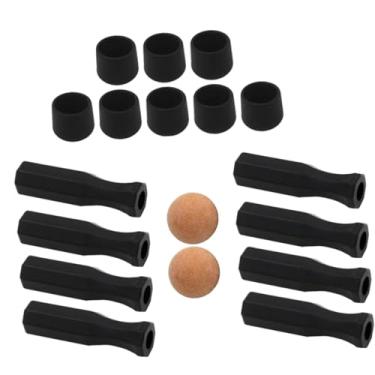 Imagem de Colaxi a mesa de pebolim lida com as tampas finais do não deslizamento octogonal padrão com bolas, Bola Laranja