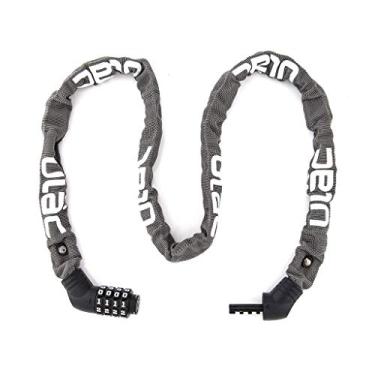 Imagem de ULAC Street Fighter Neo Cadeado de Corrente Combinado, Combinação de 4 Dígitos Antifurto Cadeado de Bicicleta (Cinza)