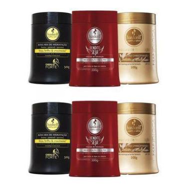Imagem de Haskell Cosméticos 2 Kits Cronograma Más Cav Bend Mand 500g