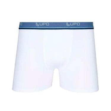 Imagem de Cueca Boxer Cotton Lupo 00523-002 Básica, Branco, P