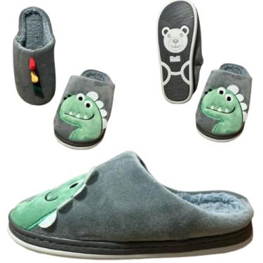 Imagem de Pantufa Infantil menino Chinelo Quentinha Sola Emborrachada (Cinza, BR, Criança de 4 a 8 anos, Numérico, P, 30)