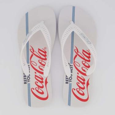 Imagem de Chinelo Coca Cola Fords 2 Branco