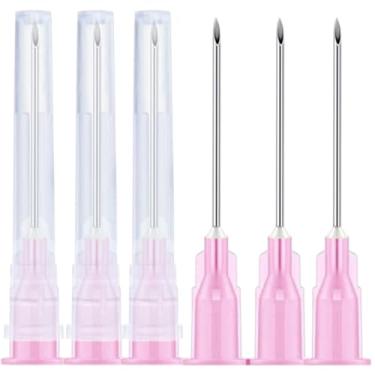 Imagem de jiayoushot Pacote Com 120 Agulhas De Distribuição 18Ga E 1,5 Pol. (38 Mm), Individual Acessórios Para Seringas Injeção Trava Luer, Adequadas Recarga Líquidos, Tintas, Pecuária Indústria Mm)…