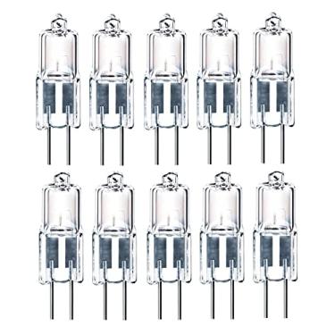 Imagem de Generic Lâmpada De Substituição 10X G4 12V 5W Jc Com Base 2 Pinos, Luminária Pendente Mesa Cozinha Halógena 12 Volts, Iluminação Paisagem Branca Quente