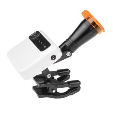 Imagem de VIBURISH Lâmpada De Farol Led Portalbe 5 W Com Filtro Óptico E 2 Baterias Adsorção Magnética Para Qualquer Lupa Binocular (Branca)