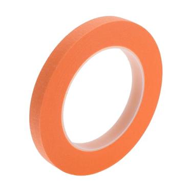 Imagem de Edinstry Fita adesiva de 0,5 polegadas x 52,5 metros, fita adesiva de pintura de fácil remoção para pintura, etiquetagem e artesanato DIY, papel crepe, aderência média, sem resíduos, fita decorativa