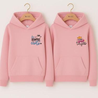 Imagem de Moletom Canguru Senhor Sempre Certo e Dona Da razão Meme Engraçados Na