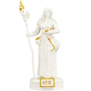 Imagem de Estátua Imagem Deusa Eir Mitologia Nórdica (Cor Mármore Dourado)