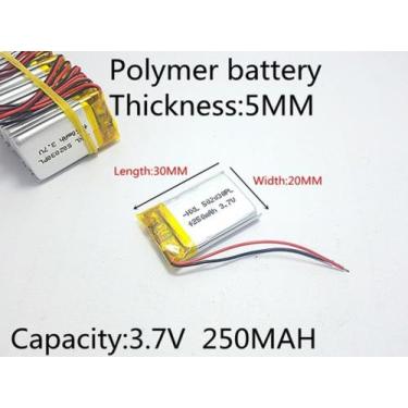 Imagem de Bateria Mp3 Mp4 Mp5  3,7v   250mah 5mm X 20mm X 30mm  , - bgb
