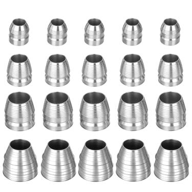 Imagem de Xthrotsenk 20 peças de manípulo de martelo, cunhas, machado, cunhas, segurança, redondo, metal, aço, cunha, cabo de machado, cunha para manípulos de marreta (0,31/0,39/0,47/0,55 polegadas)