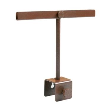 Imagem de YsXoWiui Grampo para suporte de placa, clipe para exibição de cartão de preço, fácil de instalar, prático, suporte para placa de roupas de loja, versátil para, Ouro