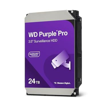 Imagem de Western Digital Disco rígido interno WD Pro Surveillance de 24 TB - SATA 6 Gb/s, cache de 512 MB, 8.9 cm - WD241PURP