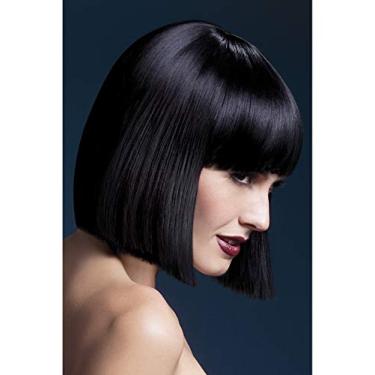 Imagem de Fever Peruca feminina Lola 12 polegadas 30 cm corte cego Bob com franja, Preto, tamanho nico